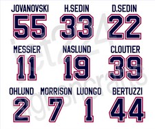 Vancouver Canucks DECAL/STICKER 2000s Sedin Bertuzzi Messier Naslund Luongo +