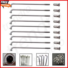 37x 12g 2.5mm Spokes Nipples Electric Bike Bicycle E-bike Ebike Cycling 56-240mm