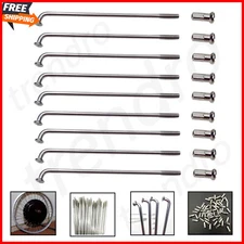 37x 12g 2.5mm Spokes Nipples Electric Bike Bicycle E-bike Ebike Cycling 56-240mm