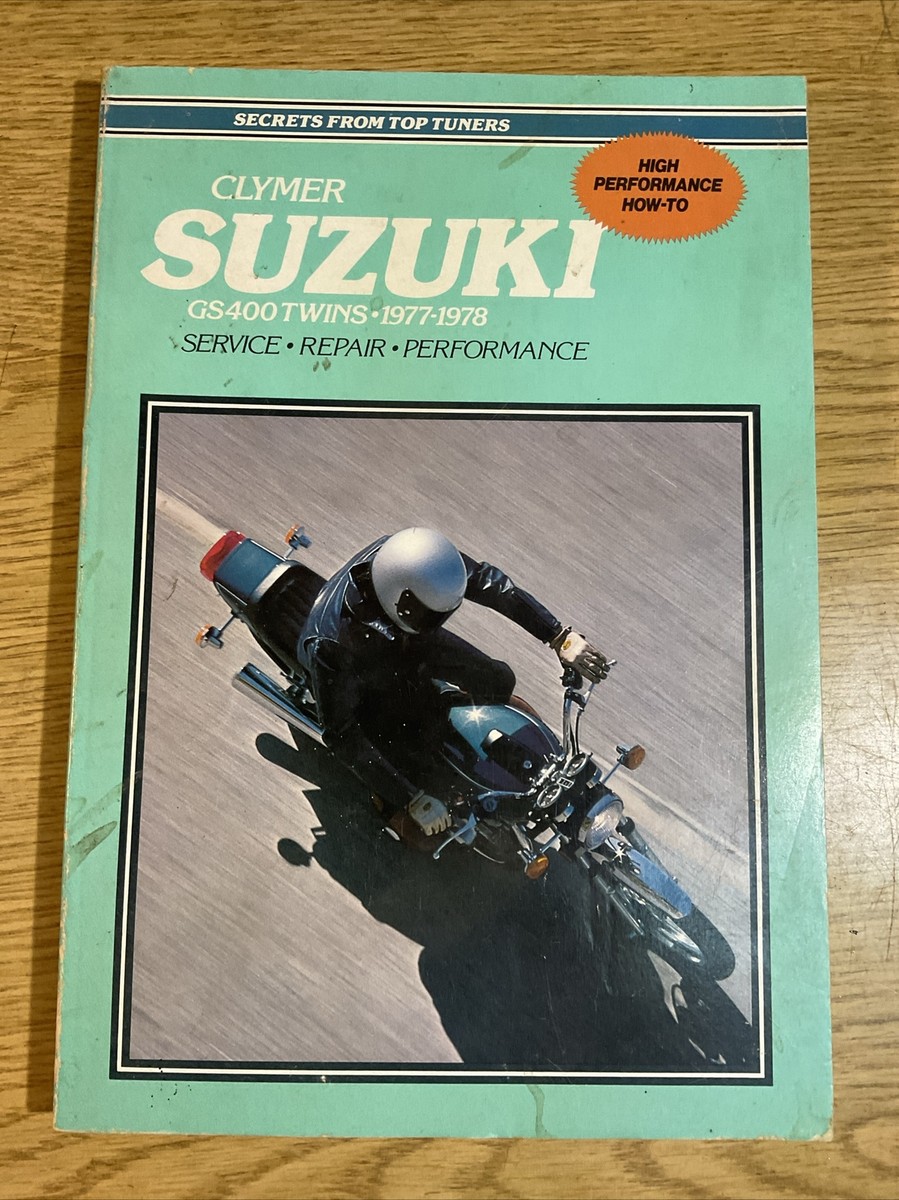 77-78 SUZUKI GS400 ORIGINAL CLYMER SERVICE / REPAIR MANUAL ISBN 0