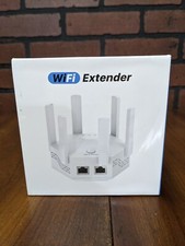 WiFi Extender 6 Antenna Signal Booster Internet Repeater Home 2024 - New Sealed