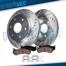 Front Drilled Rotors Brakes Pads for Nissan Pathfinder Frontier Xterra Equator