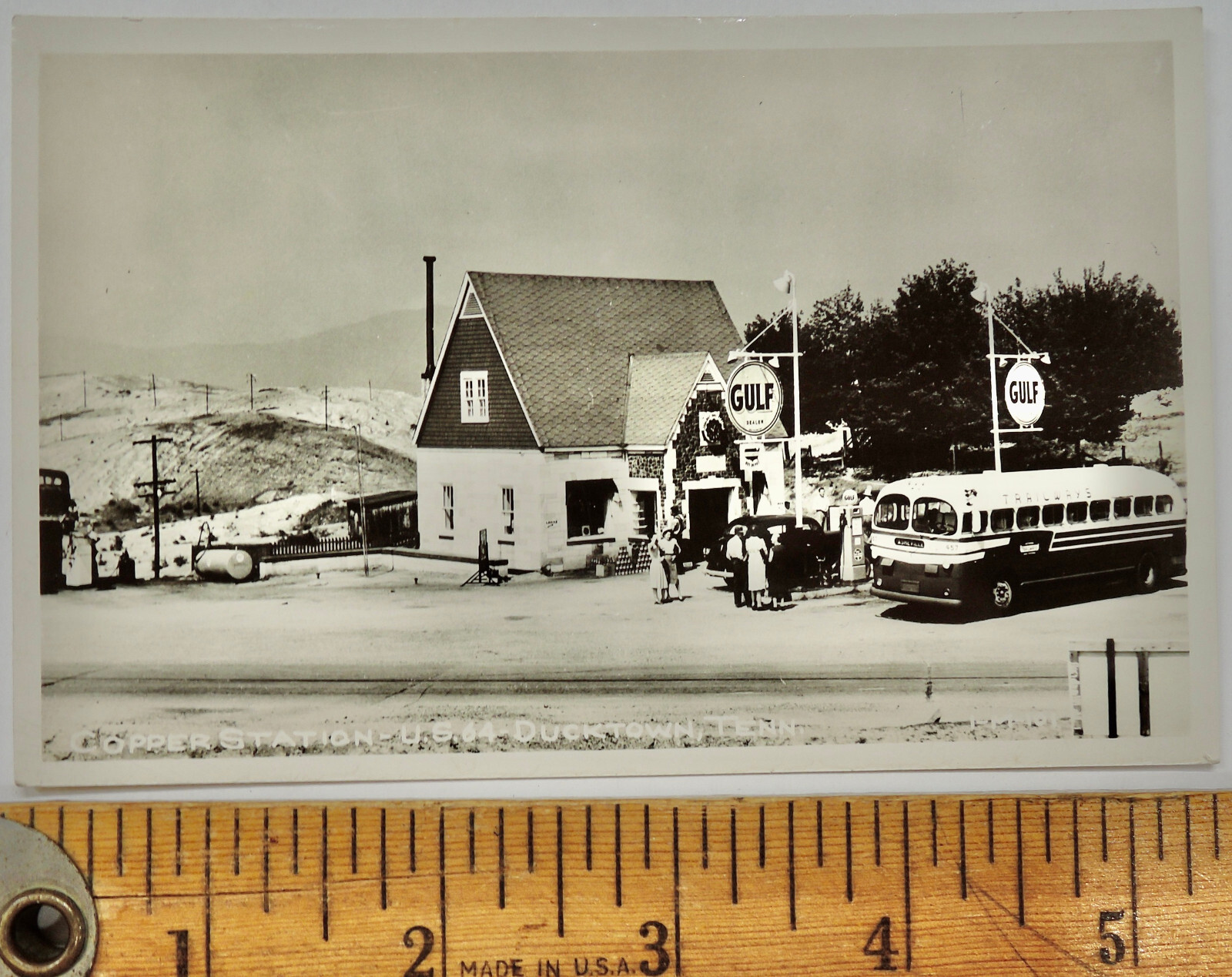 Circa 1950s Copper Gulf Service Station US Hwy 64 Ducktown Tennessee