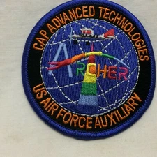 Vtg Military Patch USAF Civil Air Patrol Advanced Technologies app 2 7/8" Dia