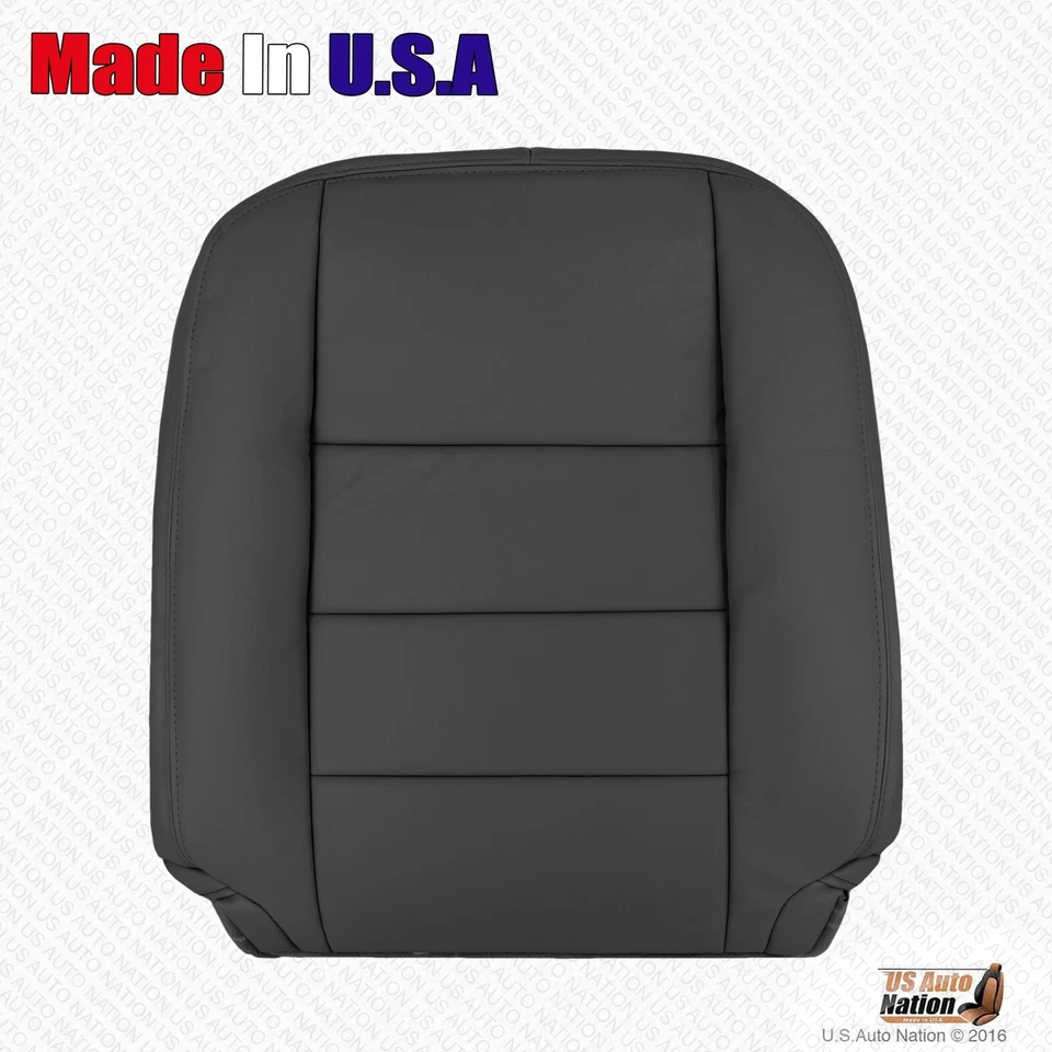 Ford Crown Victoria 2006 2007 cubierta de asiento de cuero inferior y superior del conductor delantero negro Foto 4 de 4