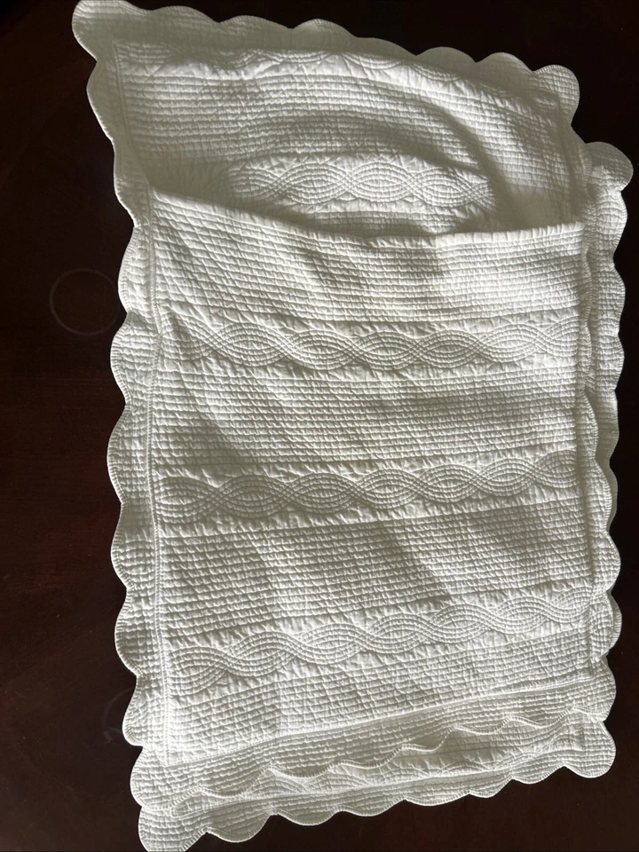 Ralph Lauren La Grange Large Pillow Covers Shams  Cream Lot Of 2 - Image 3 of 4