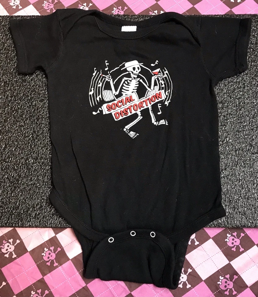 SOCIAL DISTORTION, 1 PIECE JUMPER, BABY SZ. 24M, SKELLY! FOR SUPER COOL BABY! - Image 2 of 4