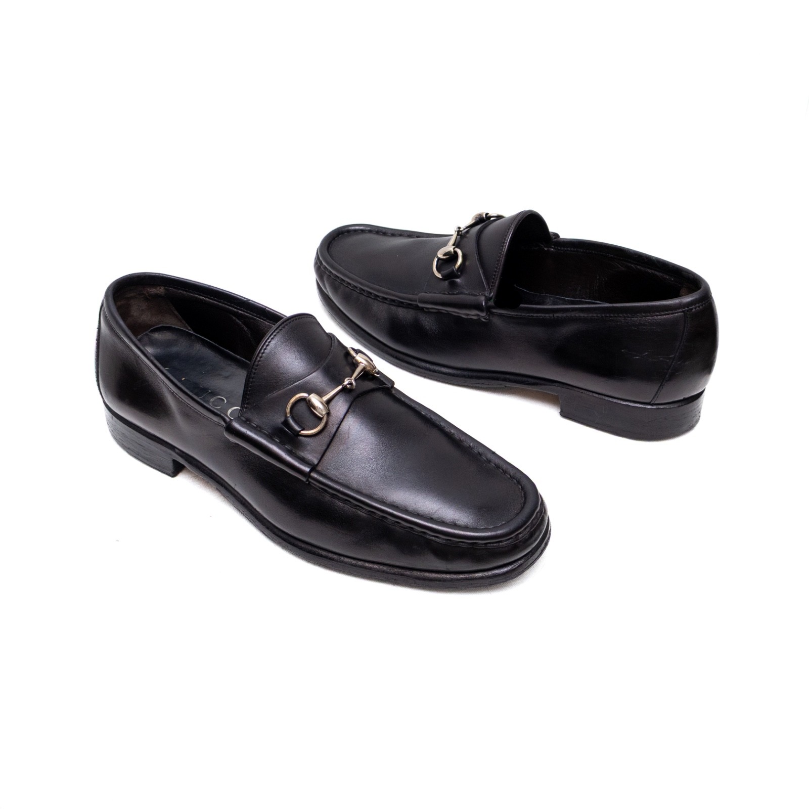 Vintage Gucci Black Leather Horsebit Loafers Tom Ford Era – Size US 9.5 / UK 9
