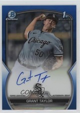 2023 Bowman Draft Chrome Prospect Blue Refractor 11/150 Grant Taylor Auto 10yf