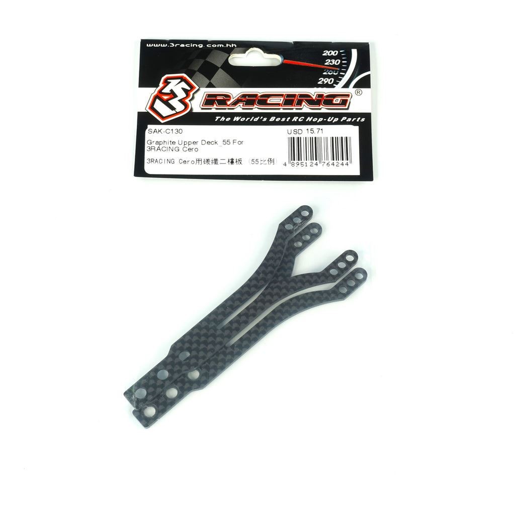 3RACING SAK-C130 Graphite Upper Deck 1/10 SAKURA CERO ULTRA 1/10 Touring Car