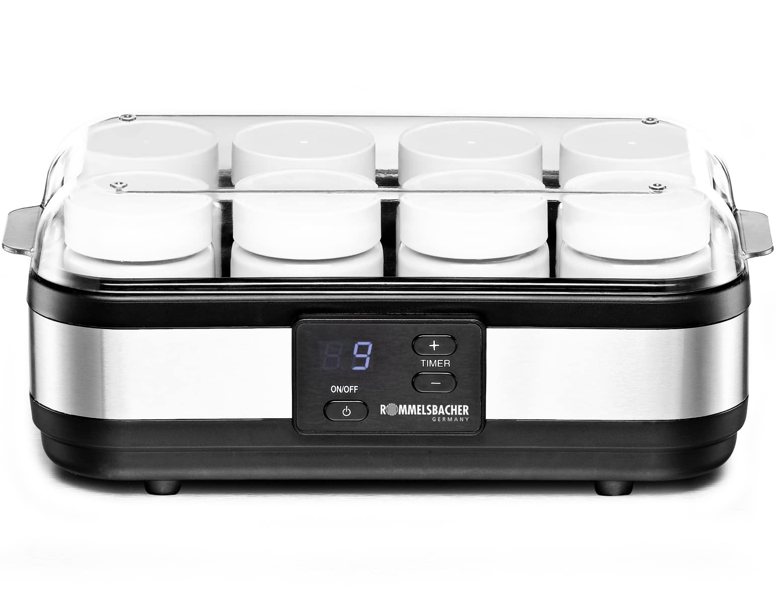 Yaourtière acier inoxydable JG 40 machine yaourt maison 8 pots verre 40 watts