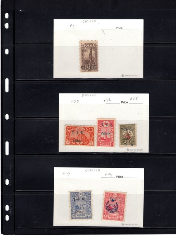 BH GOLDPATH: CILICIA STAMP, #31, #77, #79, #82, #88, #91 BHS_001_152_11