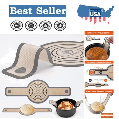 Durable Silicone Bread Sling with Extra Long Handles; Perfect for Baking Lovers