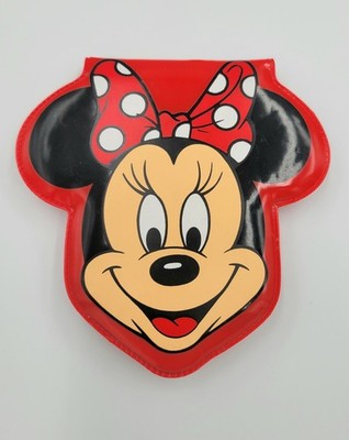 Vintage vinyl Minnie Mouse wallet 90s Y2K Plastic Disney Red Shaped Minnie Kid's