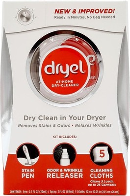 At-Home Dry Cleaner Kit, New and Improved Formula with Rapid Refresh Technology