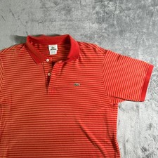 Lacoste Striped Polo Shirt Short Sleeve Casual Everyday Top Size 6
