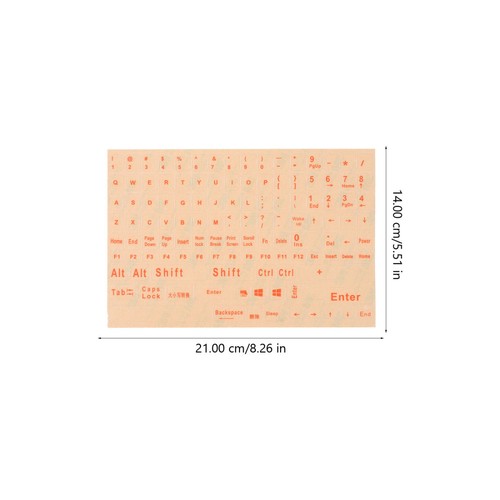 2 Sheets Tastaturaufkleber Tippaufkleber Für Die Laptop -Tastaturaufkleber - Afbeelding 7 van 12