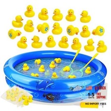 Duck Matching Game Toys for Kids - 20 Plastic Ducks with Numbers,34" x 7"