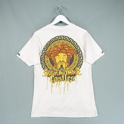 Crooks & Castles x Snoop Dogg T-Shirt Herren Small Weiß Kurzarm Medusakopf