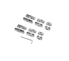 Spark Plug Wire Separator Kit 7-9mm Chrome 12pcs Pro Style Ignition Wires Spark Plug Wire Separator Kit 7-9mm Chrome 12pcs Pro Style Ignition Wires