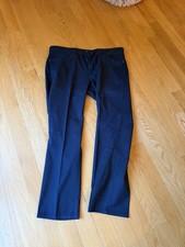 Johnston Murphy Men's 5 Pocket Pants Blue 38W/30L 