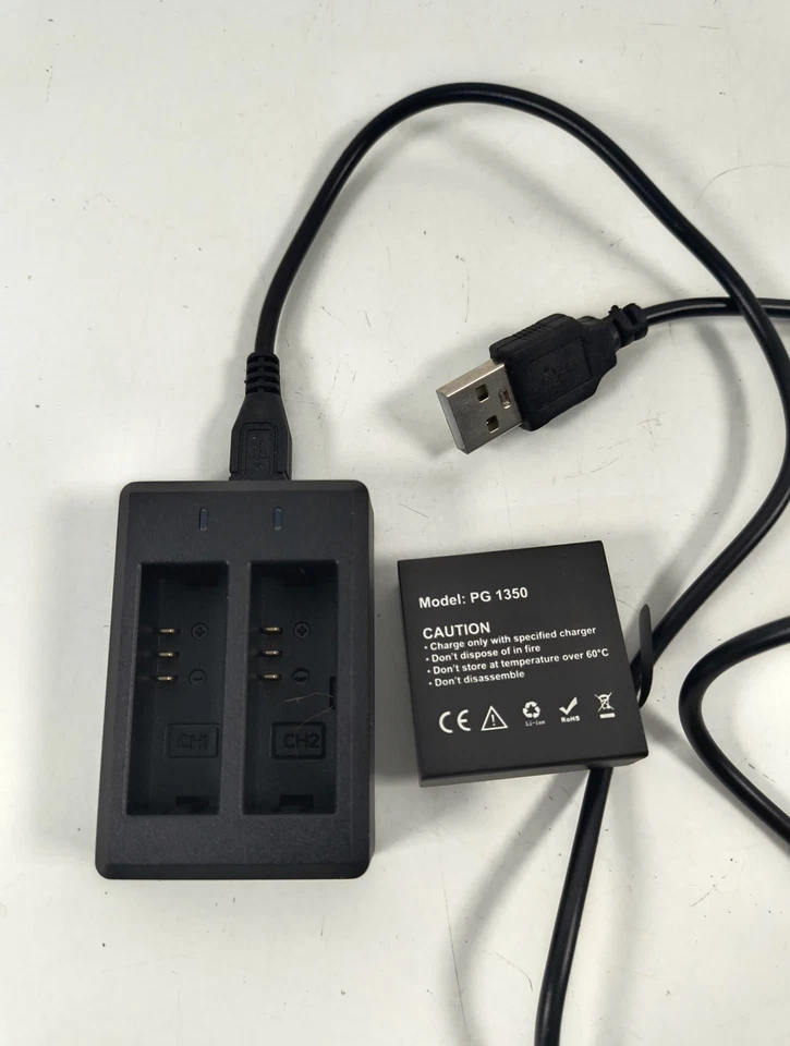 Rollei Actioncam 8s 9s Plus additional battery & Charger - Image 2 of 4