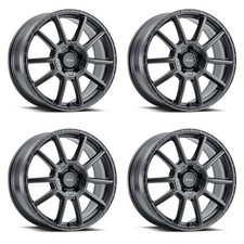 Set Of 4 Vxx Monte 5x1125x120 17x7.540 17x7.5 5x112 40 Matte Black Wheels