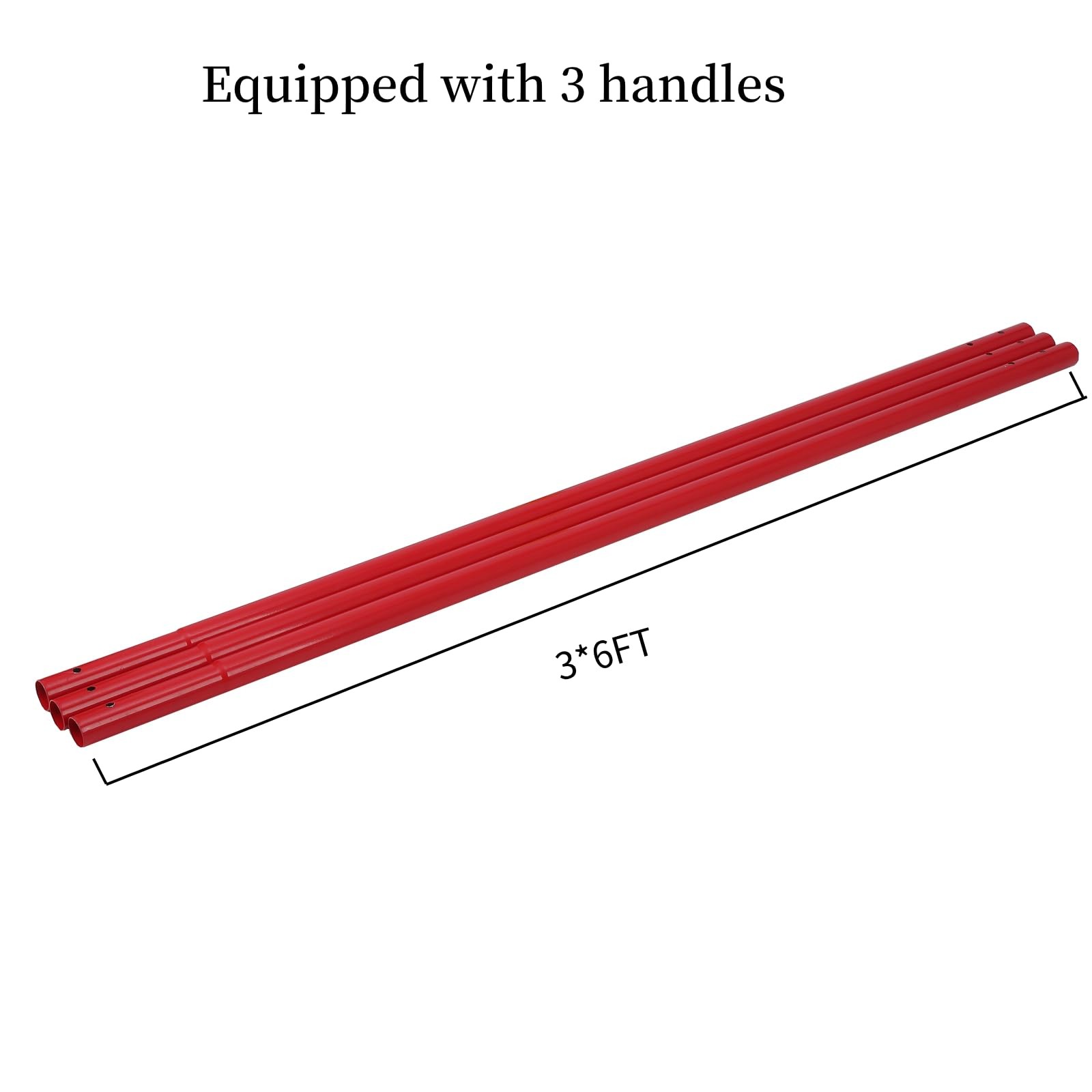 48"x8" Bull Float Concrete Tool Trowel Float Finishing Tool Round End 3 Handles