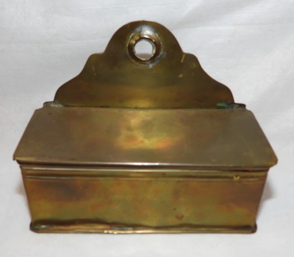 アンティーク ガラス製 ソルトボックス SAL 壁掛け antique salt box