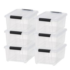 13.5 Qt. Plastic Storage Bins with Lids, Stackable Storage Containers, Totes