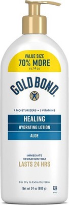 Gold Bond Healing Hydrating Lotion With Aloe Moisturizes Value Size, 24 oz.