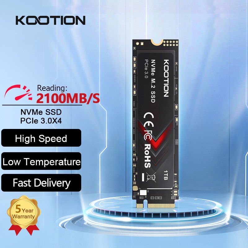 KOOTION M.2 PCIe NVMe 3.0 SSD Drive 512GB 256GB 1TB Solid State Drive Lot. Available Now for $95.08