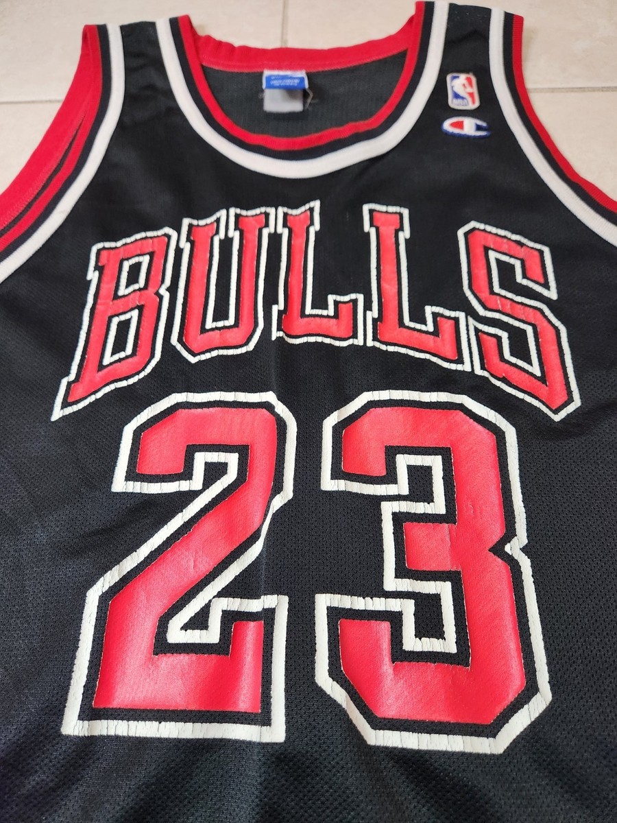 Vintage Chicago Bulls Michael Jordan Champion Black Jersey