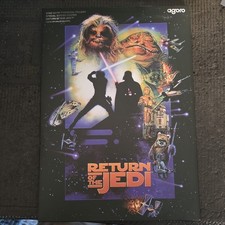 2025 AGORO 1oz .999 SILVER FOIL STAR WARS POSTER RETURN OF THE JEDI #901/1000