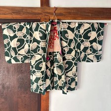 Vintage Japanese HAORI Kimono Jacket Cardigan Kimono Gown,length 85cm 33.4inch