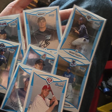 Bowman Chrome MLB Baseball Card Lot 1st Edition 10 Matt Rizzotti Heath Rollins