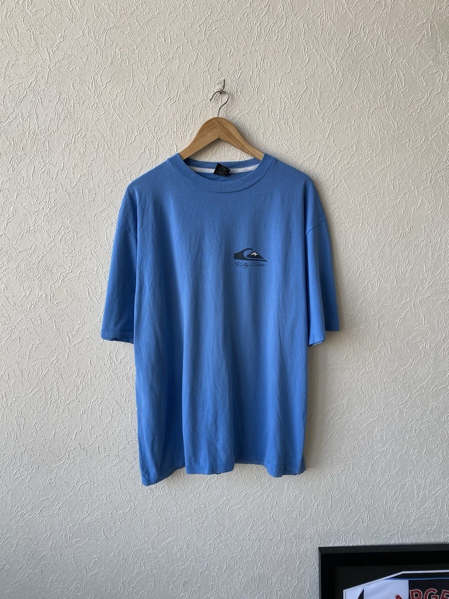 Vintage 90s Quiksilver Kelly Slater Surfwear Skateboarding Logo T