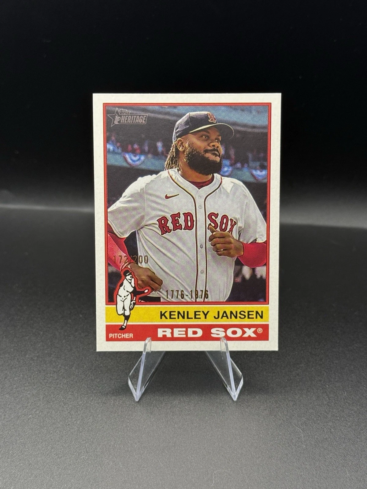 2025 Topps Heritage Kenley Jansen #325 Bicentennial #'d /200 Red Sox