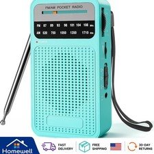 Portable AM/FM Radio with Loud Speaker Headphone Jack for Outdoor Enjoyment