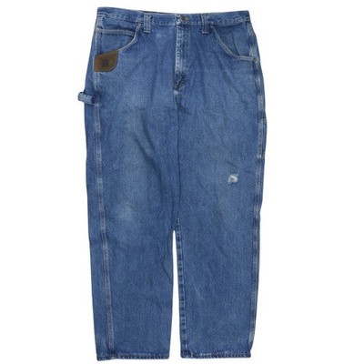 Wrangler Riggs Workwear Blau Herren 38x32 Straight Fit Denim Jeans
