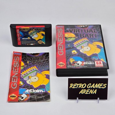 Virtual Bart - The Simpsons (Sega Genesis) CIB COMPLETE