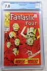 Fantastic Four #75 CGC Graded 7.0 OW/W pages Marvel 6/68 Silver Surfer/Galactus