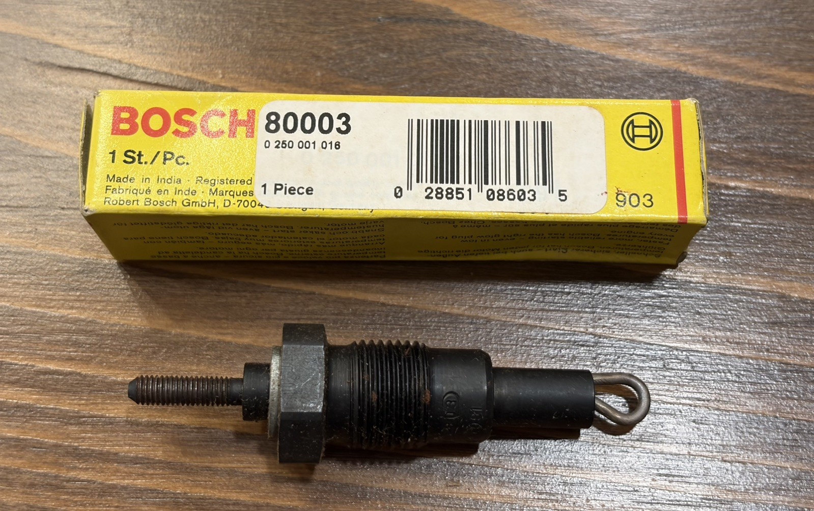 Bosch 80003 Diesel Glow Plugs, 5 NOS Mercedes-Benz 0250001016