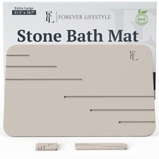 Extra Large Stone Bath Mat 30 x 20 in, 3-Piece, Bath Stone mat for Bathroom N...