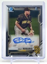 2021 Bowman Chrome - Prospect Autographs Eguy Rosario #CPA-ER 1st Auto