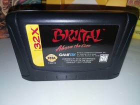 Brutal Above The Claw Sega 32x CIB W Manual Authentic Tested And Working