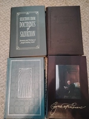 LDS Mormon Employee Leather Book Lot Smith Snow Lee Benson President Joseph 