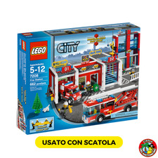 Lego 7208 - City - Fire Station - 100% complete with box and instructions