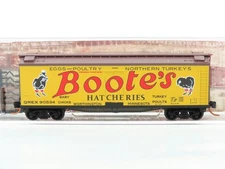 N Scale Micro-Trains MTL 04900620 QREX Boote's Hatcheries 40' Wood Reefer #90534