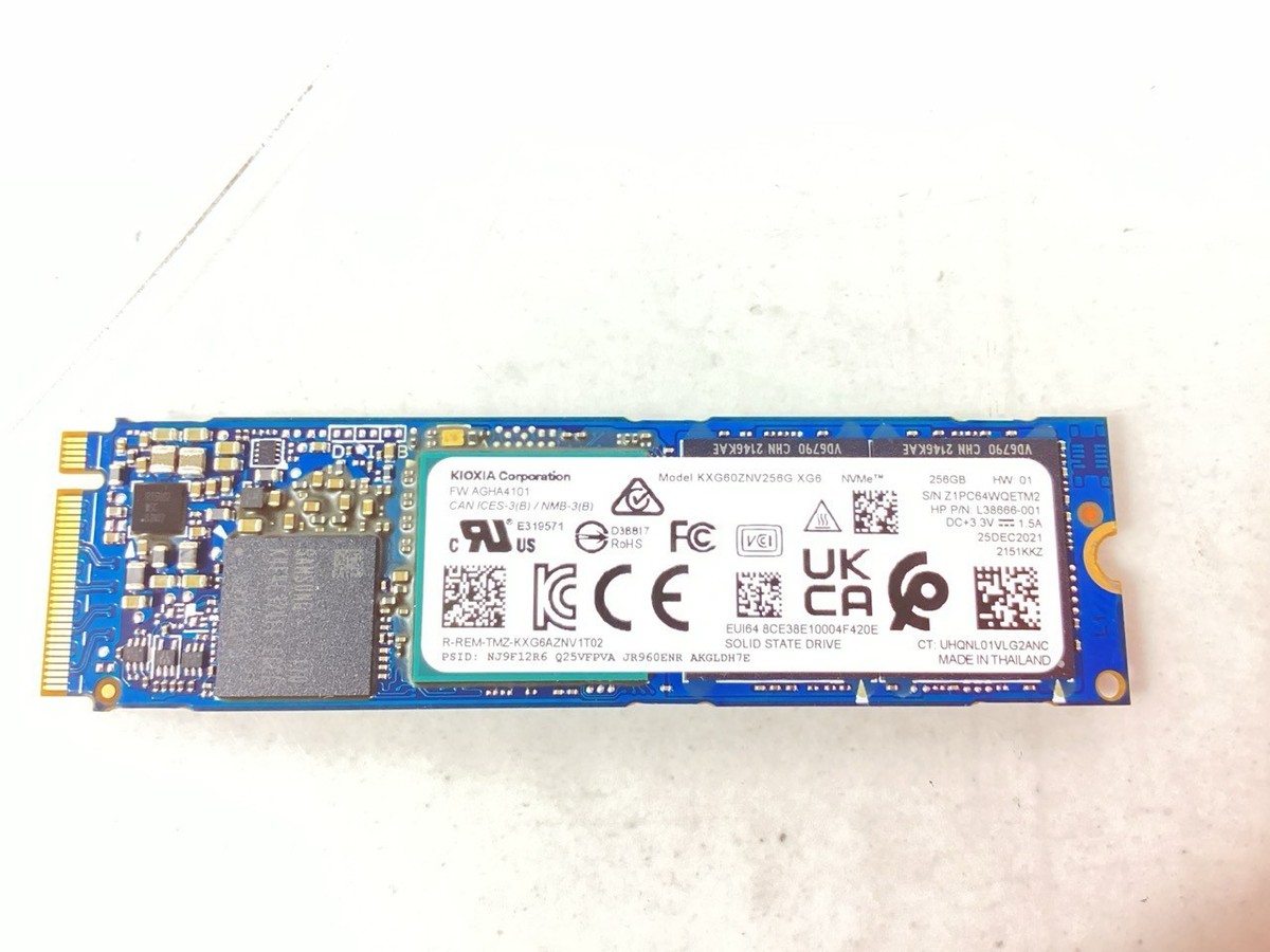 Toshiba KXG60ZNV256G XG6 256GB M.2 NVMe PCIE SSD for sale online